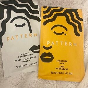Pattern Moisture Milk and Medium Conditioner Set single use packets New